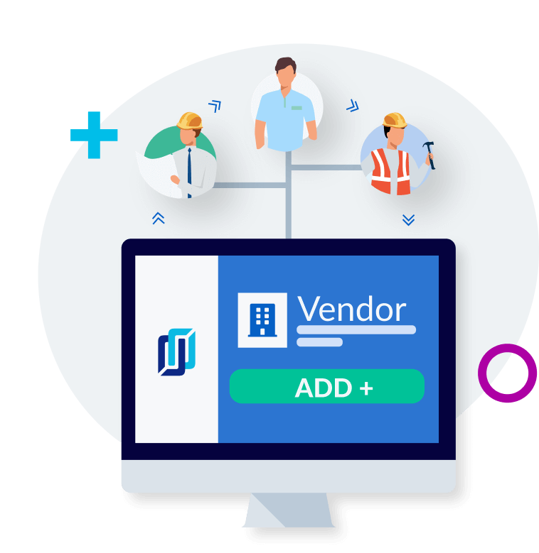 Job Tree identifies vendors already on the job for you.