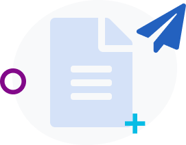 Illustration of documents being sent